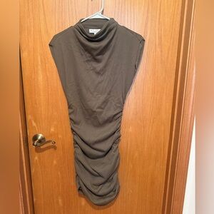 Michael Stars Ribbed Turtleneck in Olive